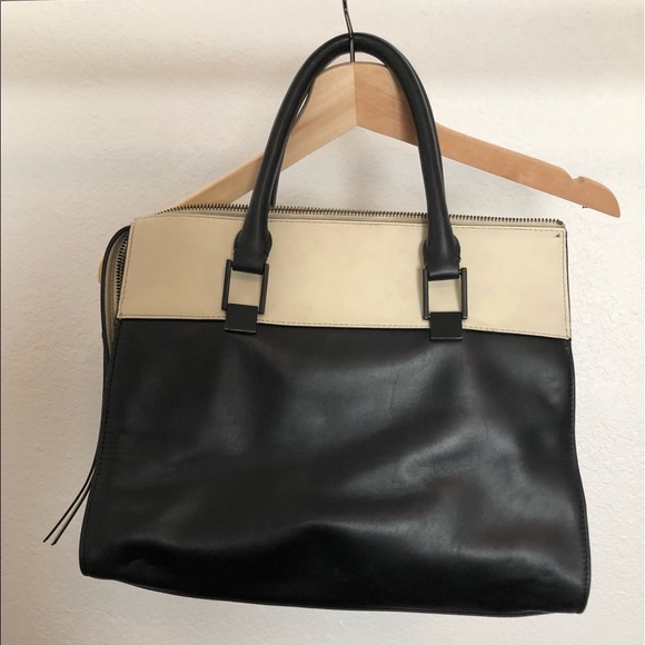 Pour La Victoire black and off-white leather bag - Picture 5 of 10